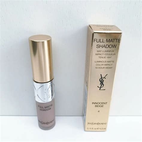 ysl full matte shadow innocent beige|Yves Saint Laurent Full Matte Shadow, 4 Innocent Beige .